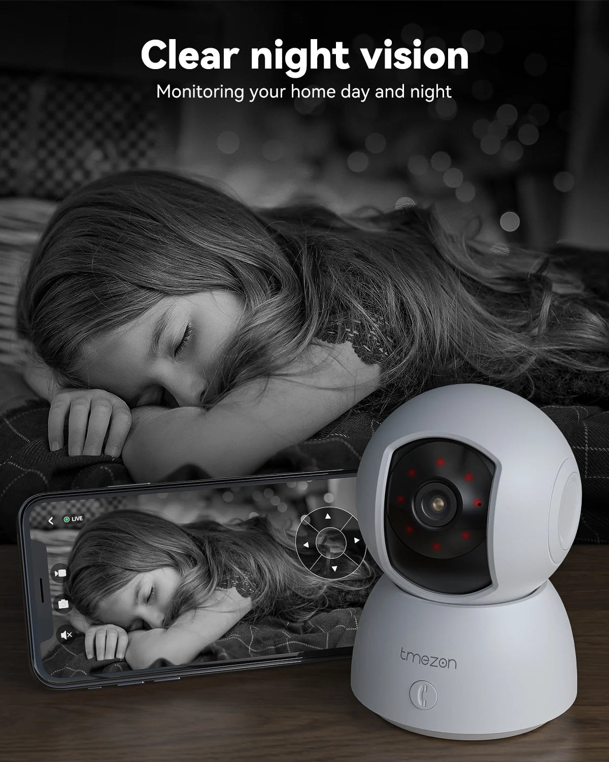 Indoor Two-Way Wireless Video Camera for Pets