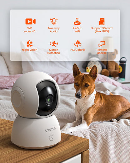 Indoor Two-Way Wireless Video Camera for Pets