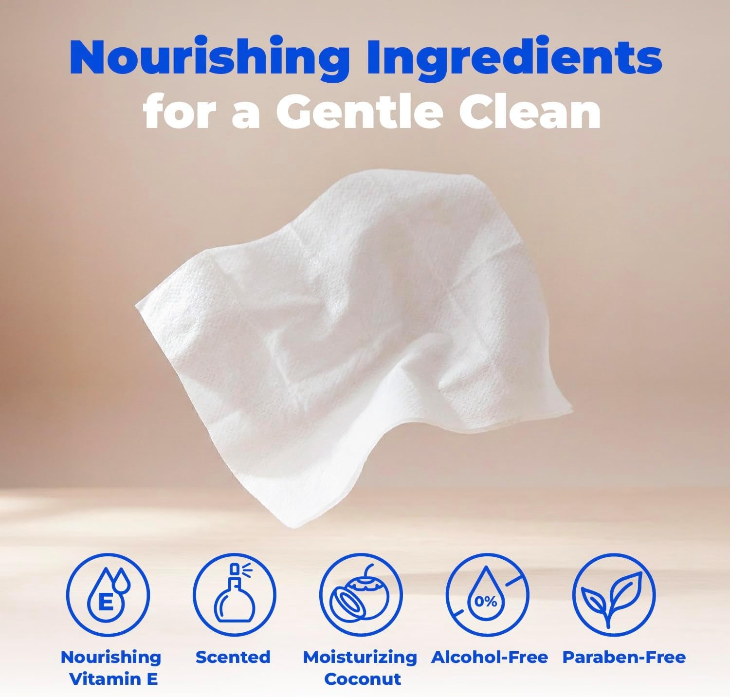 8" X 9" Large Dog Wipes - Cleaning and Deodorizing for Paws and Coat - Gentle Formula with Coconut Vitamin E for Puppies and Cats - 100 Count